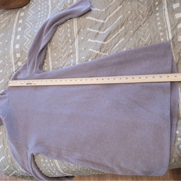 Lulus Alaina Lavender Mauve Turtleneck Ribbed Sweater Mini Dress Extra Small - Picture 10 of 10